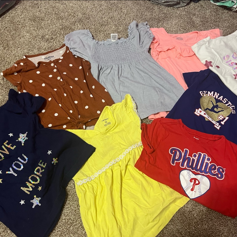 Girls 5T short sleeve shirt haul